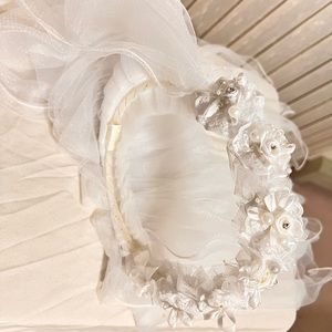 Your little girl will look extra special in a Double White Layer Veil.